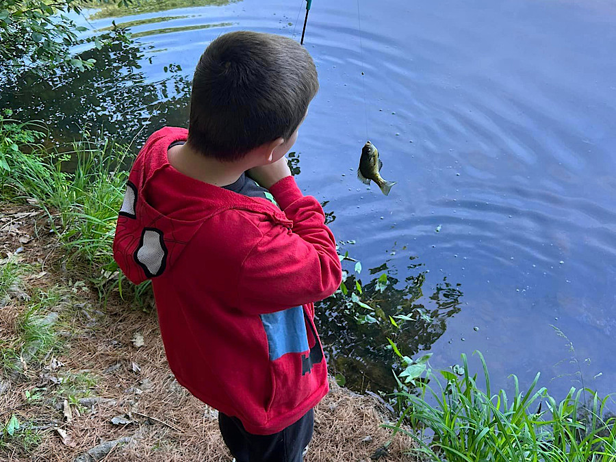 Fishing kid